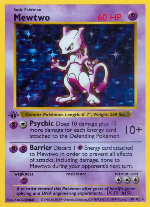 Mewtwo — Base Set 10/102