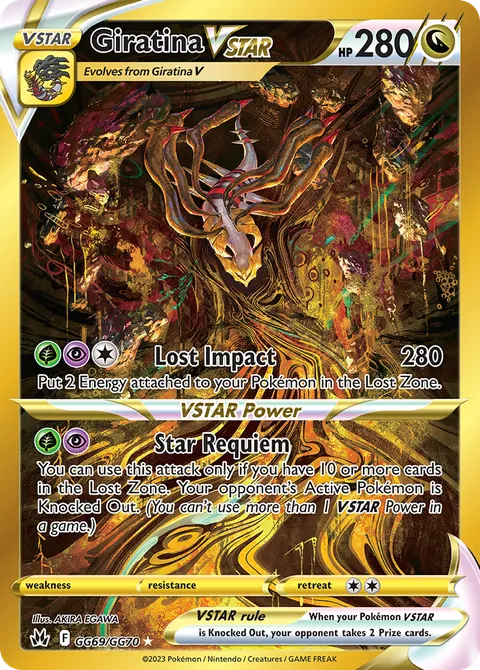 Giratina VSTAR — Crown Zenith Galarian Gallery GG69/70