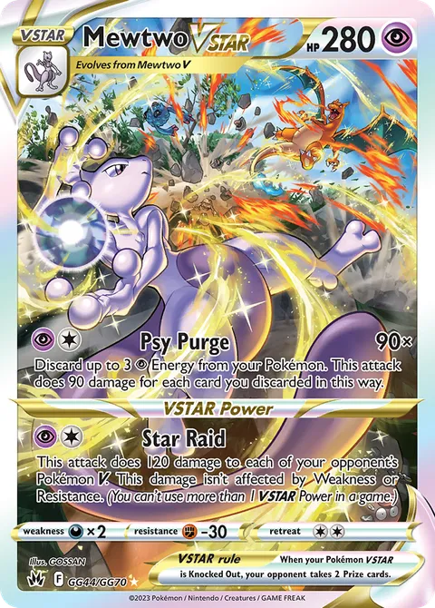Mewtwo VSTAR — Crown Zenith Galarian Gallery GG44/70