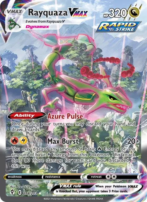 Rayquaza VMAX — Evolving Skies 218/203