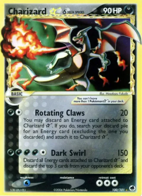 Charizard ☆ δ — EX Dragon Frontiers 100/101
