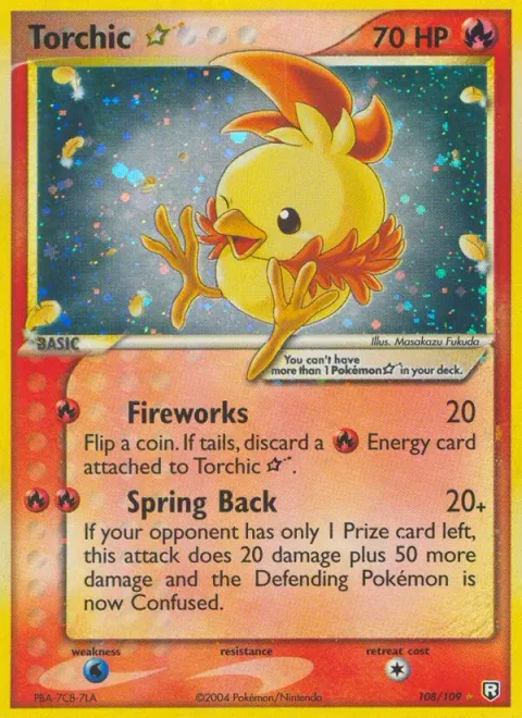 Torchic ☆ — EX Team Rocket Returns 108/109