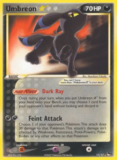 Umbreon ☆ — POP Series 5 17/17