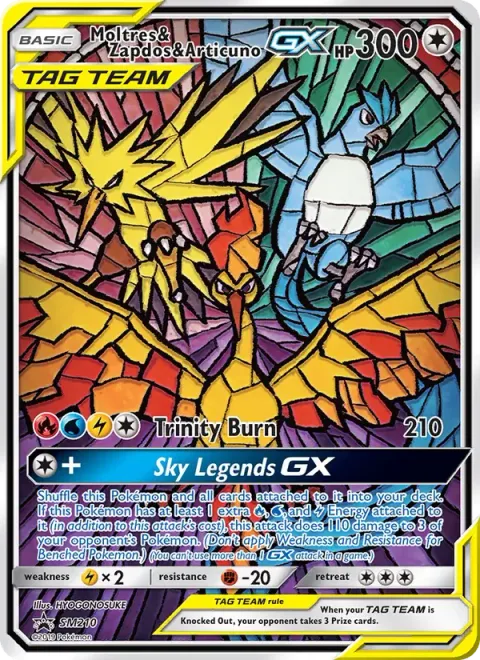 Moltres & Zapdos & Articuno-GX — SM Black Star Promos SM210/248