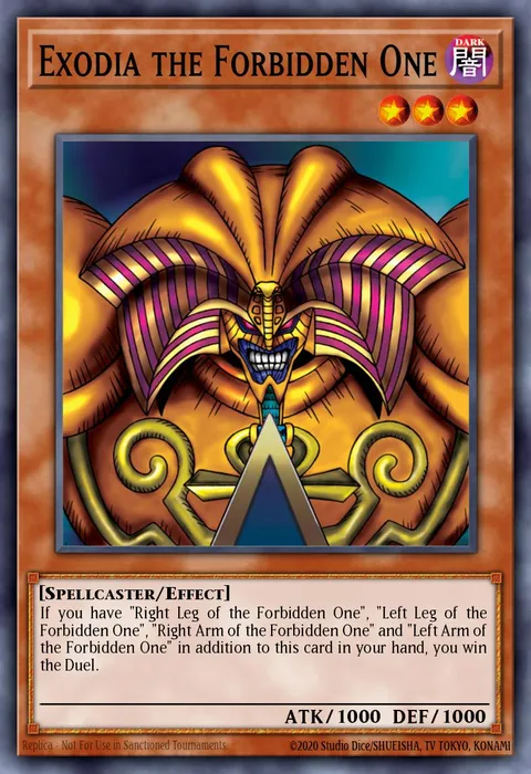 Exodia the Forbidden One — Legend of Blue Eyes White Dragon LOB-124